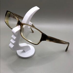 Salt Optics Carter CT Brown Crystal Glasses Handmade in Japan 54-17-145 Full Rim